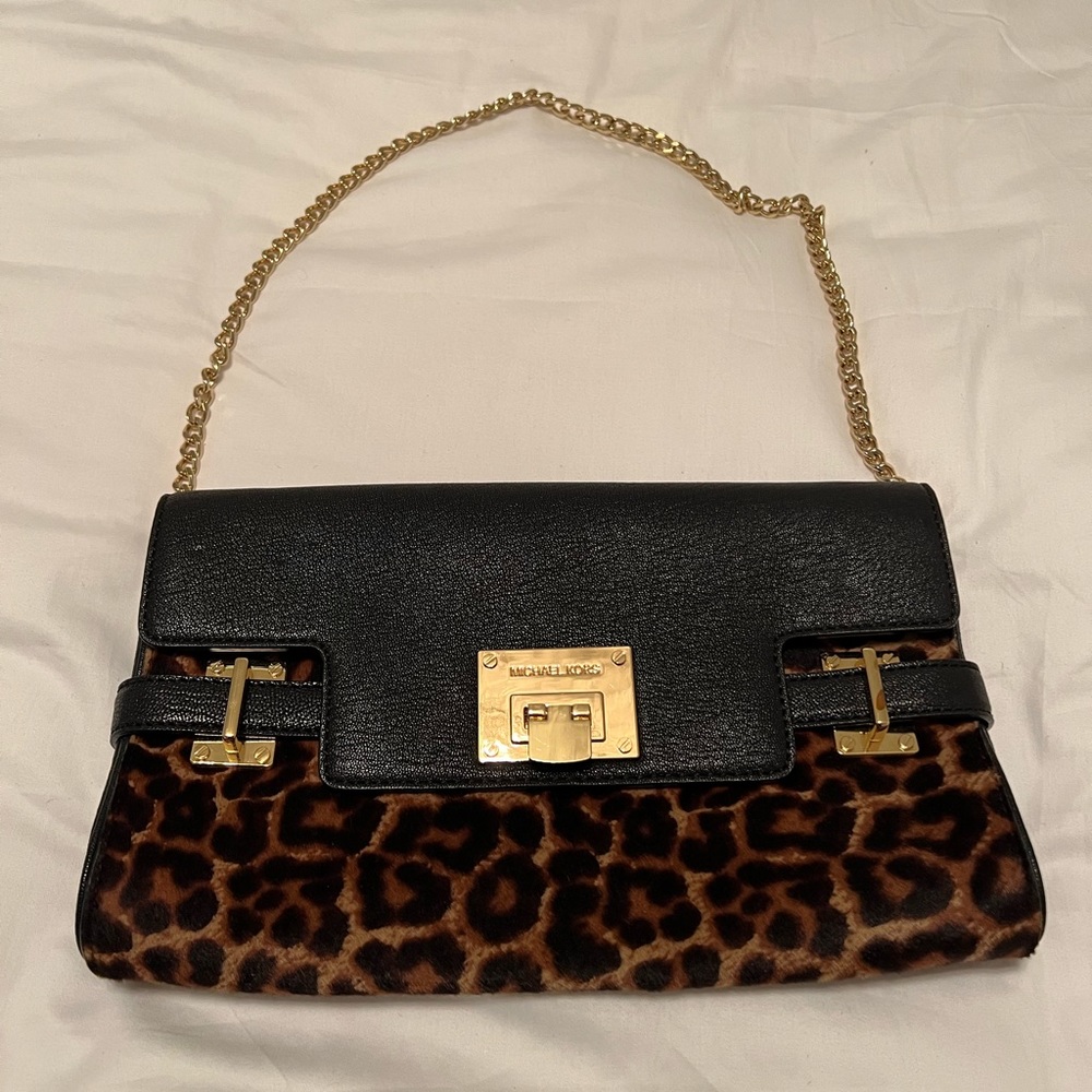 Michael Kors Cheetah & Black Bag